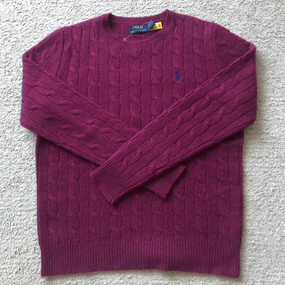 Polo Ralph Lauren Crewneck Sweater / Wool and Cashmere blend. NWOT.